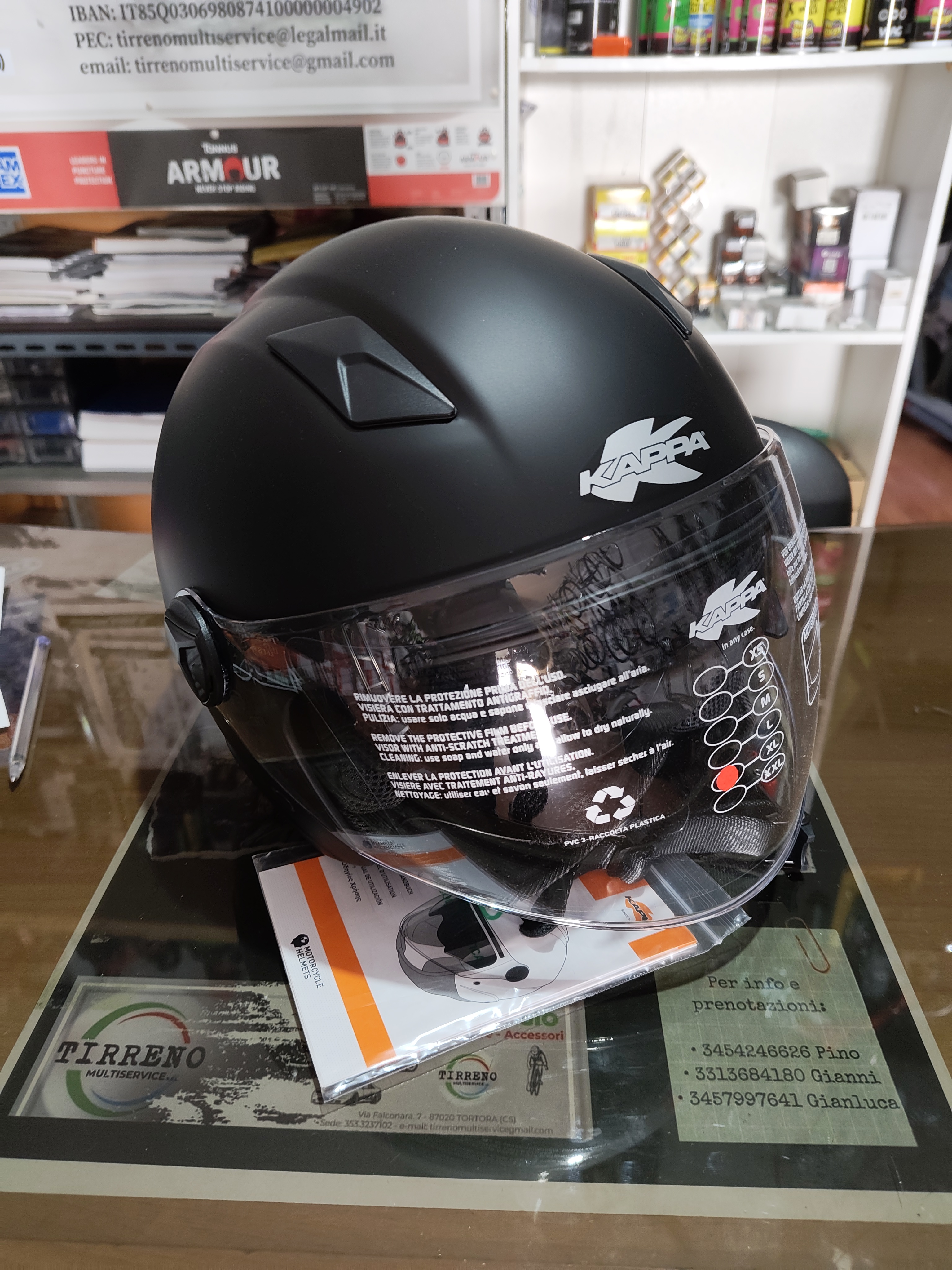 Casco Kappa KV57 basic solid Black