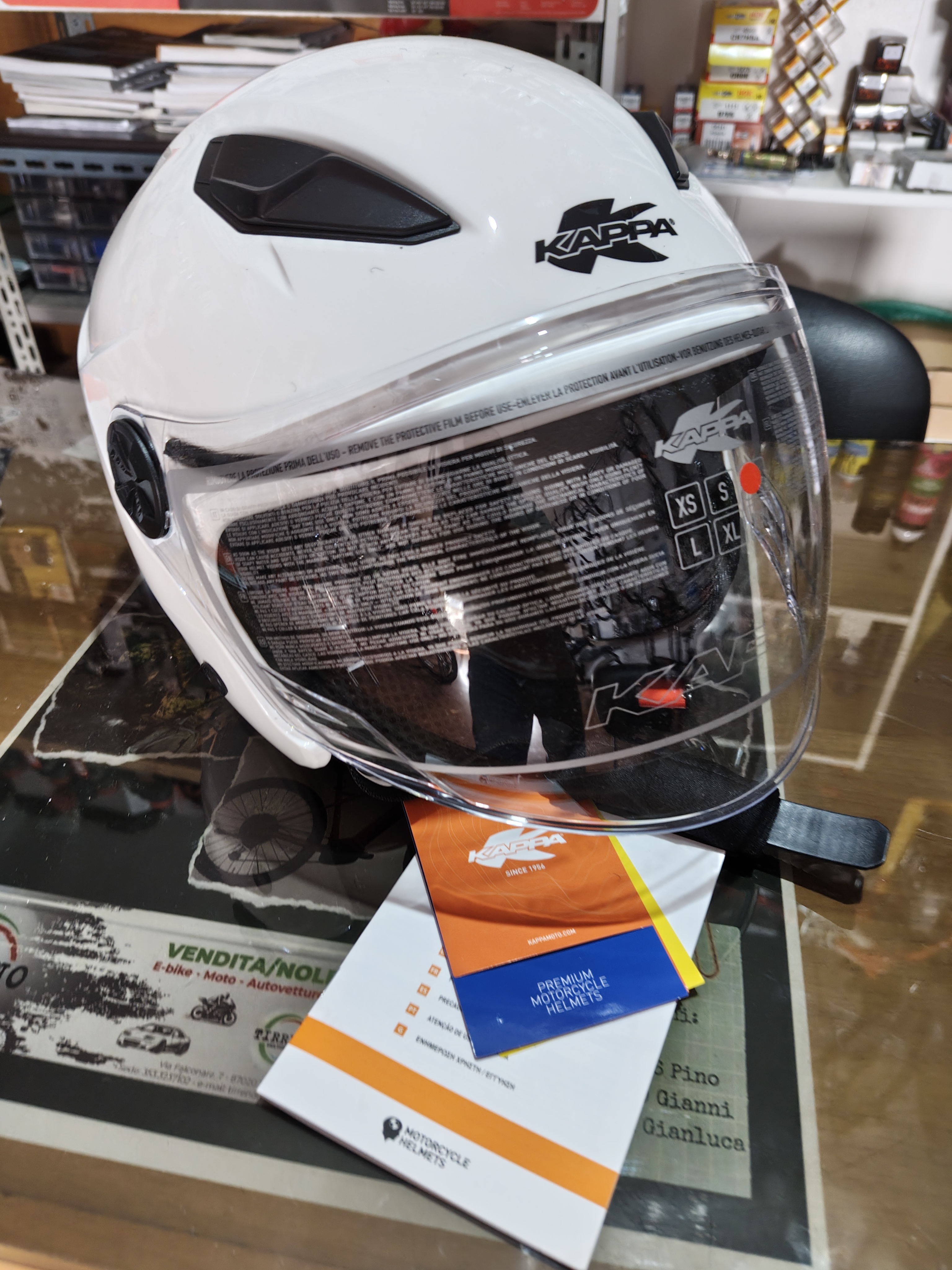 Casco Kappa KV61 soldi basic White