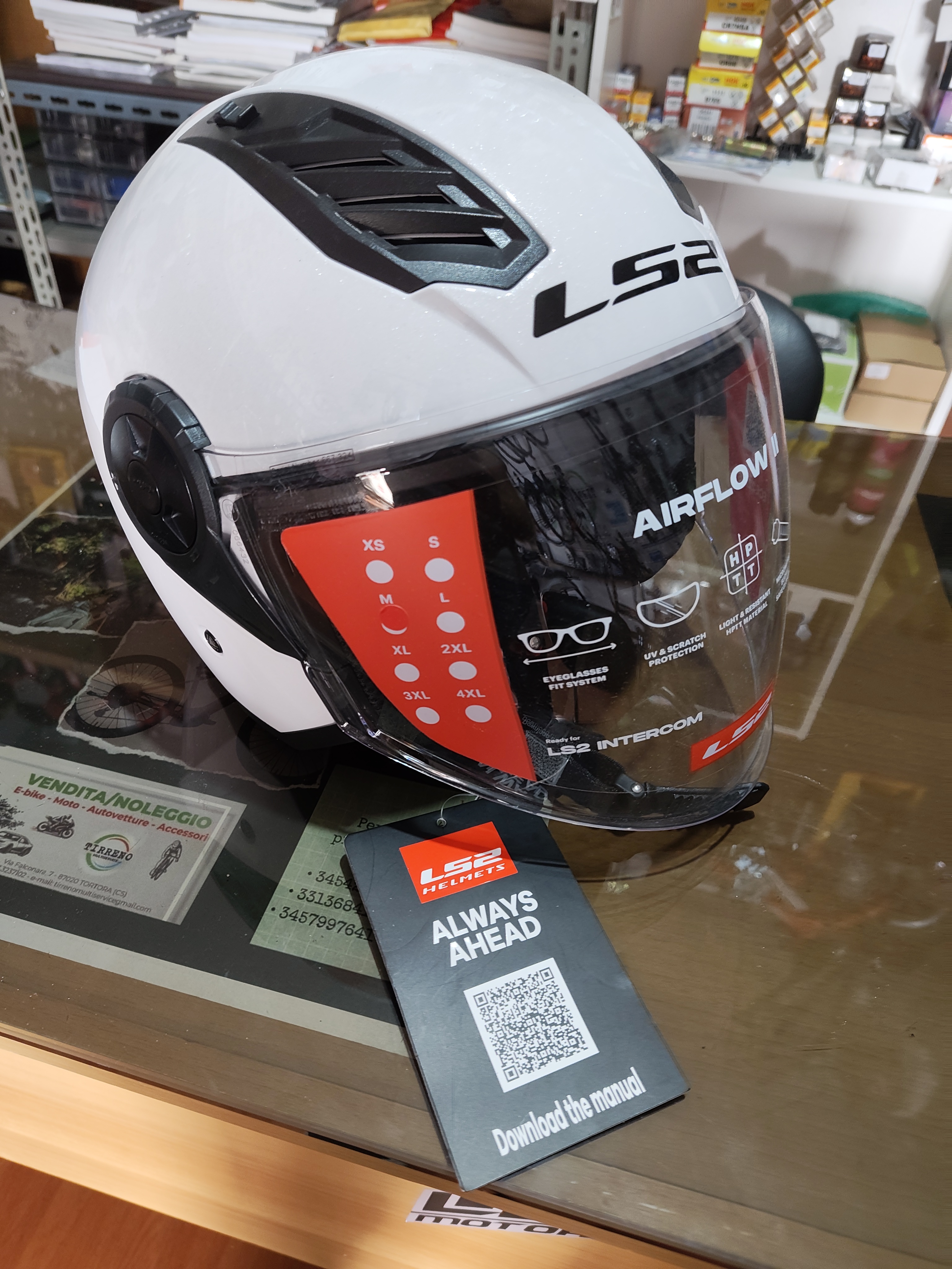 Casco LS2 Airflow II GLOSS WHITE